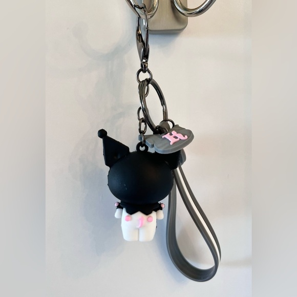 NEW Kuromi Keychain - Sanrio Hello Kitty Goth Emo Kawaii Anime Charm - Picture 3 of 8
